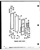 Freezer door parts (sr25w-c/p60340-43wc) (sr25w/p60340-43w) (sr25w-ag/p60340-43wg) (sr25w-a/p60340-43wa) (sd25w-c/p60340-51wc) (sd25w/p60340-51w) (sd25w-ag/p60340-51wg) (sd25w-a/p60340-51wa) (sr22w-ag/p60340-45wg) (sr22w/p60340-45w) (sr22w-a/p60340-45wa)