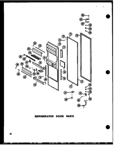 Refrigerator door parts (sr25w-c/p60340-43wc) (sr25w/p60340-43w) (sr25w-ag/p60340-43wg) (sr25w-a/p60340-43wa) (sd25w-c/p60340-51wc) (sd25w/p60340-51w) (sd25w-ag/p60340-51wg) (sd25w-a/p60340-51wa) (sr22w-ag/p60340-45wg) (sr22w/p60340-45w) (sr22w-a/p60340-4