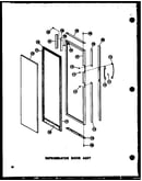 Refrigerator door assy (sr25w-c/p60340-43wc) (sr25w/p60340-43w) (sr25w-ag/p60340-43wg) (sr25w-a/p60340-43wa) (sd25w-c/p60340-51wc) (sd25w/p60340-51w) (sd25w-ag/p60340-51wg) (sd25w-a/p60340-51wa) (sr22w-ag/p60340-45wg) (sr22w/p60340-45w) (sr22w-a/p60340-45