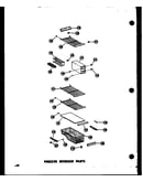 Freezer interior parts (sr25w-c/p60340-43wc) (sr25w/p60340-43w) (sr25w-ag/p60340-43wg) (sr25w-a/p60340-43wa) (sd25w-c/p60340-51wc) (sd25w/p60340-51w) (sd25w-ag/p60340-51wg) (sd25w-a/p60340-51wa) (sr22w-ag/p60340-45wg) (sr22w/p60340-45w) (sr22w-a/p60340-45