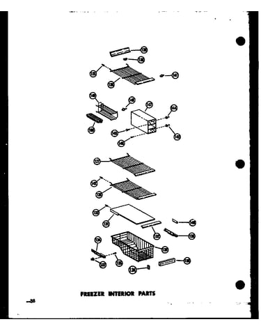 Freezer interior parts (sr25w-c/p60340-43wc) (sr25w/p60340-43w) (sr25w-ag/p60340-43wg) (sr25w-a/p60340-43wa) (sd25w-c/p60340-51wc) (sd25w/p60340-51w) (sd25w-ag/p60340-51wg) (sd25w-a/p60340-51wa) (sr22w-ag/p60340-45wg) (sr22w/p60340-45w) (sr22w-a/p60340-45