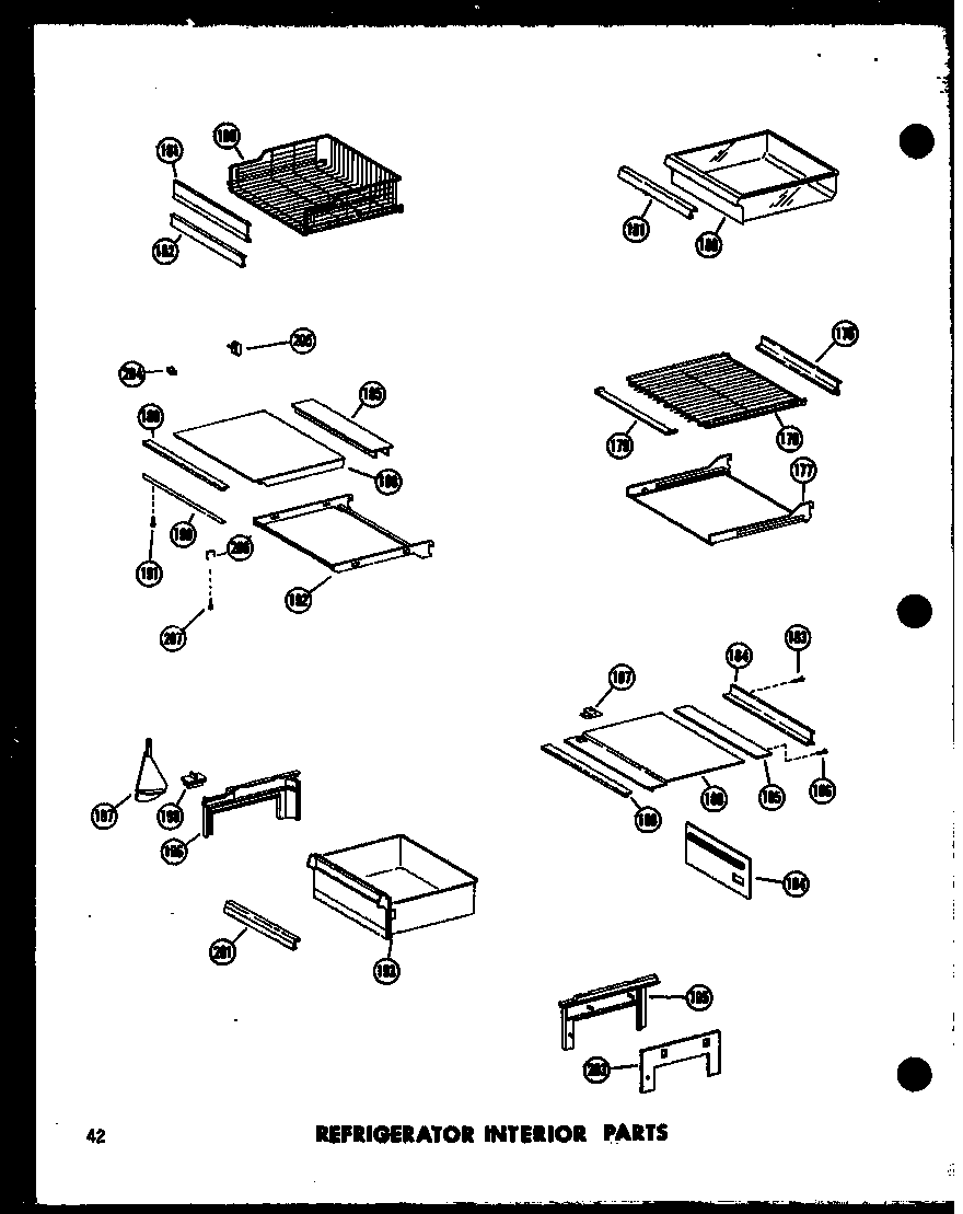 REFRIGERATOR INTERIOR PARTS (SR25W-C/P60340-43WC) (SR25W/P60340-43W) (SR25W-AG/P60340-43WG) (SR25W-A/P60340-43WA) (SD25W-C/P60340-51WC) (SD25W/P60340-51W) (SD25W-AG/P60340-51WG) (SD25W-A/P60340-51WA) (SR22W-AG/P60340-45WG) (SR22W/P60340-45W) (SR22W-A/P603