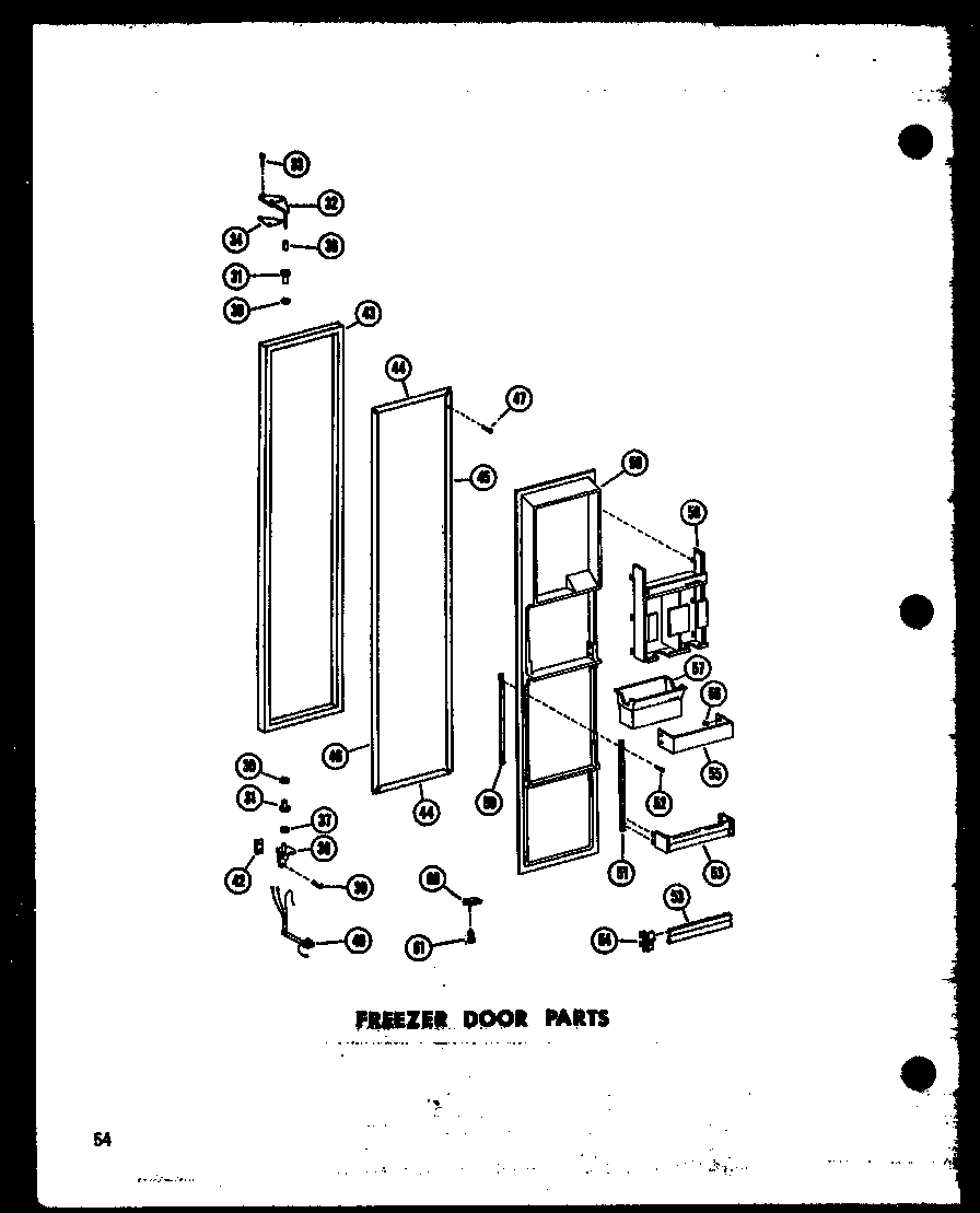 FREEZER DOOR PARTS (SR25W/P60340-75W) (SR25W-C/P60340-75WC) (SR25W-AG/P60340-75WG) (SR25W-A/P60340-75WA) (SD25W-C/P60340-76WC) (SD25W-A/P60340-76WA) (SD25W/P60340-76W) (SD25W-AG/P60340-76WG) (SR22W-C/P60340-72WC) (SR22W-A/P60340-72WA) (SR22W/P60340-72W) (