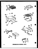 Refrigerator interior parts (sr25w/p60340-75w) (sr25w-c/p60340-75wc) (sr25w-ag/p60340-75wg) (sr25w-a/p60340-75wa) (sd25w-c/p60340-76wc) (sd25w-a/p60340-76wa) (sd25w/p60340-76w) (sd25w-ag/p60340-76wg) (sr22w-c/p60340-72wc) (sr22w-a/p60340-72wa) (sr22w/p603