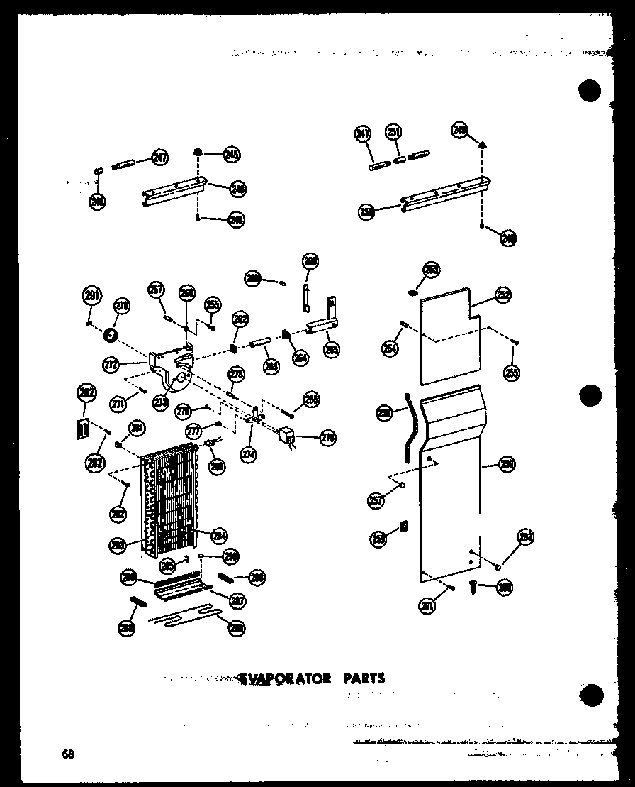 EVAPORATOR PARTS (SR25W/P60340-75W) (SR25W-C/P60340-75WC) (SR25W-AG/P60340-75WG) (SR25W-A/P60340-75WA) (SD25W-C/P60340-76WC) (SD25W-A/P60340-76WA) (SD25W/P60340-76W) (SD25W-AG/P60340-76WG) (SR22W-C/P60340-72WC) (SR22W-A/P60340-72WA) (SR22W/P60340-72W) (SR