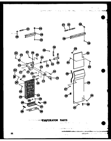Evaporator parts (sr25w/p60340-75w) (sr25w-c/p60340-75wc) (sr25w-ag/p60340-75wg) (sr25w-a/p60340-75wa) (sd25w-c/p60340-76wc) (sd25w-a/p60340-76wa) (sd25w/p60340-76w) (sd25w-ag/p60340-76wg) (sr22w-c/p60340-72wc) (sr22w-a/p60340-72wa) (sr22w/p60340-72w) (sr