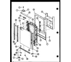 Amana SLDI25G-P7642105W upper freezer door assembly diagram