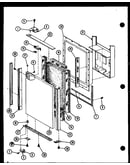 Upper freezer door assembly