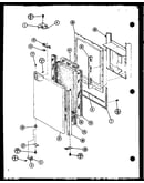 Upper freezer door assembly