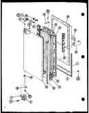 Lower freezer door assembly