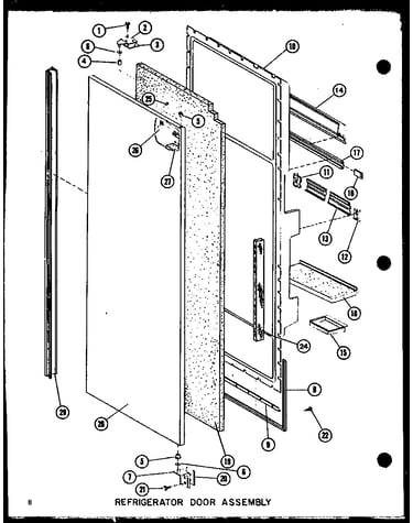 Refrigerator door assembly (1999iw/p7731403w)