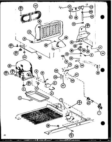 Drain pan and compressor parts