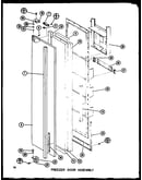 Freezer door assembly