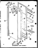 Refrigerator door assembly