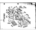 Amana SD19F interior parts 22 and 25 cu. ft. models (sr25f) (sd25f) (sr22f) (sd22f) (sr19f) (sd19f) (sr17f) (esr17f) diagram