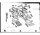 Amana SP17G interior parts 17 and 19 cu. ft. models (sr25g) (sd25g) (sr22g) (sd22g) (sp19g) (sr19g) (sd19g) (sp17g) (sr17g) (esr17g) diagram