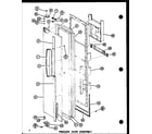 Amana SLI22GL-P774550WL freezer door assembly (sli22g/p7745507w) (sli22gl/p774550wl) (sl22g/p7745508w) (sl22gl/p7745508wl) (sl25gl/p7745509wl) (sl25g/p7745509w) (sli25g/p7745510w) (sli25gl/p7745510wl) diagram