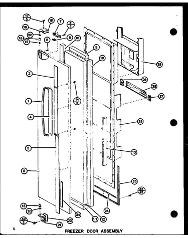 Freezer door assembly (sli22g/p7745507w) (sli22gl/p774550wl) (sl22g/p7745508w) (sl22gl/p7745508wl) (sl25gl/p7745509wl) (sl25g/p7745509w) (sli25g/p7745510w) (sli25gl/p7745510wl)