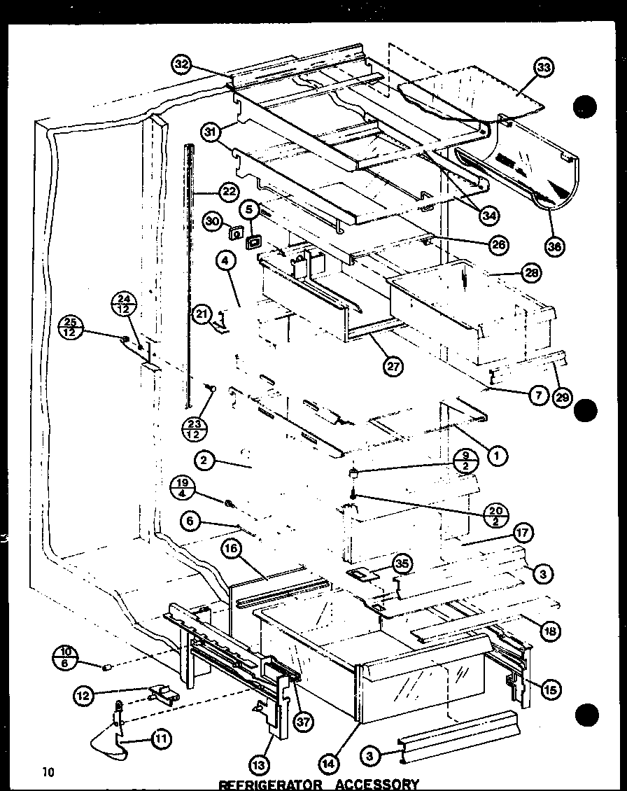 REFRIGERATOR ACCESSORY (SLI22G/P7745507W) (SLI22GL/P774550WL) (SL22G/P7745508W) (SL22GL/P7745508WL) (SL25GL/P7745509WL) (SL25G/P7745509W) (SLI25G/P7745510W) (SLI25GL/P7745510WL)