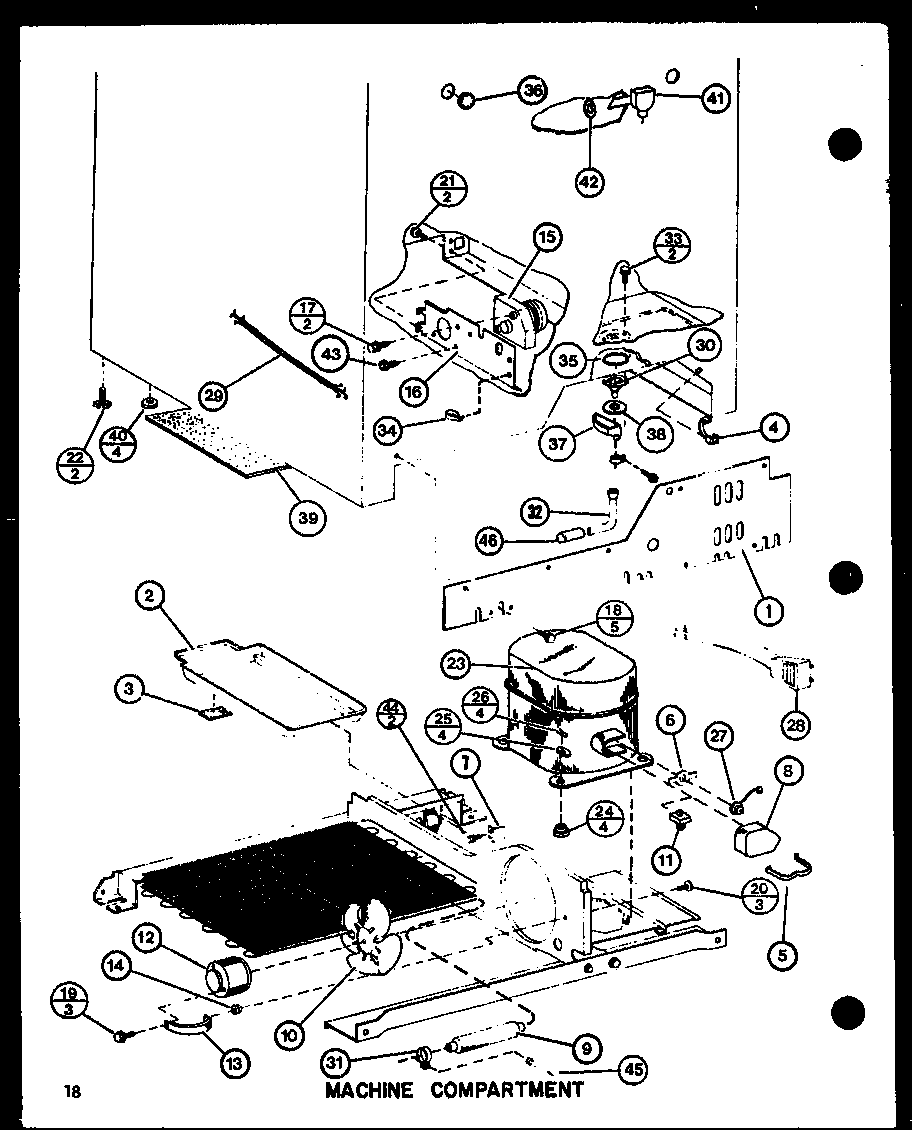 MACHINE COMPARTMENT (SLI22G/P7745507W) (SLI22GL/P774550WL) (SL22G/P7745508W) (SL22GL/P7745508WL) (SL25GL/P7745509WL) (SL25G/P7745509W) (SLI25G/P7745510W) (SLI25GL/P7745510WL)