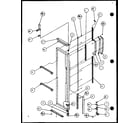 Amana SXP25H-P7836034W freezer door hinge and trim parts (sx25h/p7836005w) (sxp25h/p7836006w) (sx22h/p7836015w) (sxp22h/p7836016w) (sxp25h/p7836034w) diagram