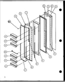 Freezer door (sx25h/p7836005w) (sxp25h/p7836006w) (sx22h/p7836015w) (sxp22h/p7836016w) (sxp25h/p7836034w)