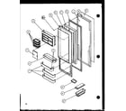 Amana SX22H-P7836015W refrigerator door (sx25h/p7836005w) (sxp25h/p7836006w) (sx22h/p7836015w) (sxp22h/p7836016w) (sxp25h/p7836034w) diagram