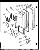Refrigerator door (sx25h/p7836005w) (sxp25h/p7836006w) (sx22h/p7836015w) (sxp22h/p7836016w) (sxp25h/p7836034w)