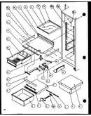 Refrigerator shelving and drawers (sc19h/p7804504w)