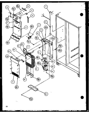 Evaporator and air handling (sc19h/p7804504w)