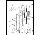 Amana SC19H-P7804504W freezer door (sc22h/p7836014w) (sc25h/p7836004w) diagram