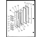 Amana SC19H-P7804504W freezer door (sc22h/p7836014w) (sc25h/p7836004w) diagram