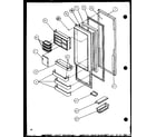 Amana SC25H-P7836004W refrigerator door (sc22h/p7836014w) (sc25h/p7836004w) diagram