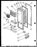 Refrigerator door (sc22h/p7836014w) (sc25h/p7836004w)