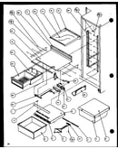 Refrigerator shelving and drawers (sc22h/p7836014w) (sc25h/p7836004w)