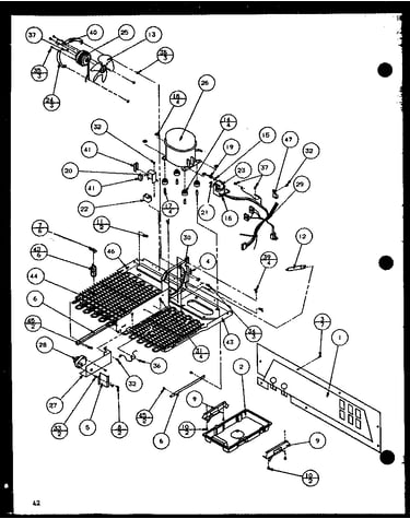 Machine compartment (sc22h/p7836014w) (sc25h/p7836004w)
