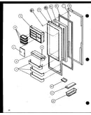 Refrigerator door (sl25h/p7836008w) (slm25h/p7836010w)