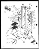 Freezer shelving and refrigerator light (sl25h/p7836008w) (slm25h/p7836010w)
