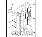 Amana SW22H-P7836026W freezer door hinge and trim parts (sw25h/p7836023w) (swp25h/p7836024w) (sw22h/p7836026w) (swp25h/p7836037w) diagram
