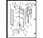 Amana SWP25H-P7836024W refrigerator door hinge and trim parts (sw25h/p7836023w) (swp25h/p7836024w) (sw22h/p7836026w) (swp25h/p7836037w) diagram