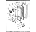 Amana SW25H-P7836023W refrigerator door (sw25h/p7836023w) (swp25h/p7836024w) (sw22h/p7836026w) (swp25h/p7836037w) diagram