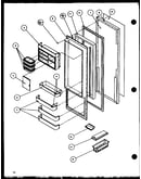 Refrigerator door (sw25h/p7836023w) (swp25h/p7836024w) (sw22h/p7836026w) (swp25h/p7836037w)