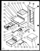 Refrigerator shelving and drawers (sw25h/p7836023w) (swp25h/p7836024w) (sw22h/p7836026w) (swp25h/p7836037w)