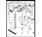 Amana SBI20H-P7836032W refrigerator/freezer controls and cabinet parts (scti20h/p7836030w) (sbi20h/p7836032w) diagram