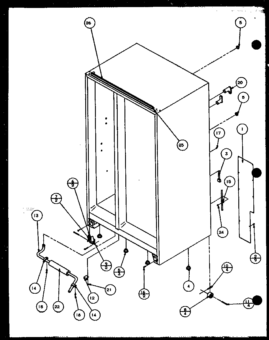 Rollers and back unit (scti20h/p7836030w) (sbi20h/p7836032w)
