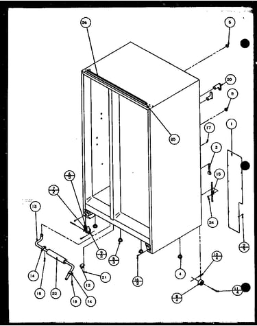 Rollers and back unit (scti20h/p7836030w) (sbi20h/p7836032w)