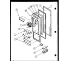 Amana SCDT22H-P7836011W refrigerator door (scd19h/p7804503w) diagram