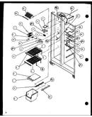 Freezer shelving and refrigerator light (scd19h/p7804503w)