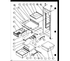 Amana SCD19H-P7804503W refrigerator shelving and drawers (scd19h/p7804503w) diagram