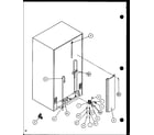 Amana SCDT25H-P7836001W cabinet back (scd19h/p7804503w) diagram